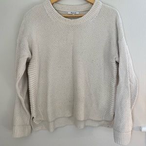 Madewell cream knit sweater